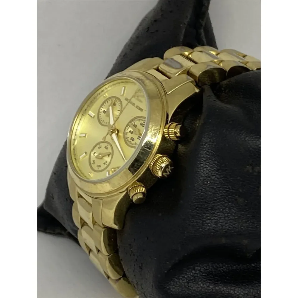 Michael Kors Runway MK5384 Women's Gold Stainless Steel Analog Dial Watch RQ199 - Picture 4 of 11